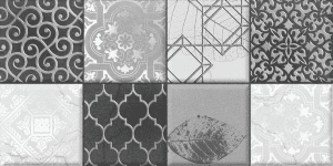 Azulejo Grey decor tiles