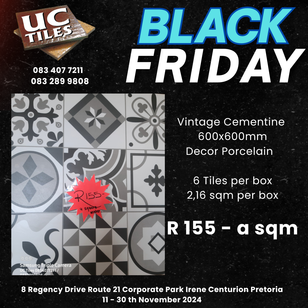 Tiles on sale for Black Friday vintage cementine porcelain tiles