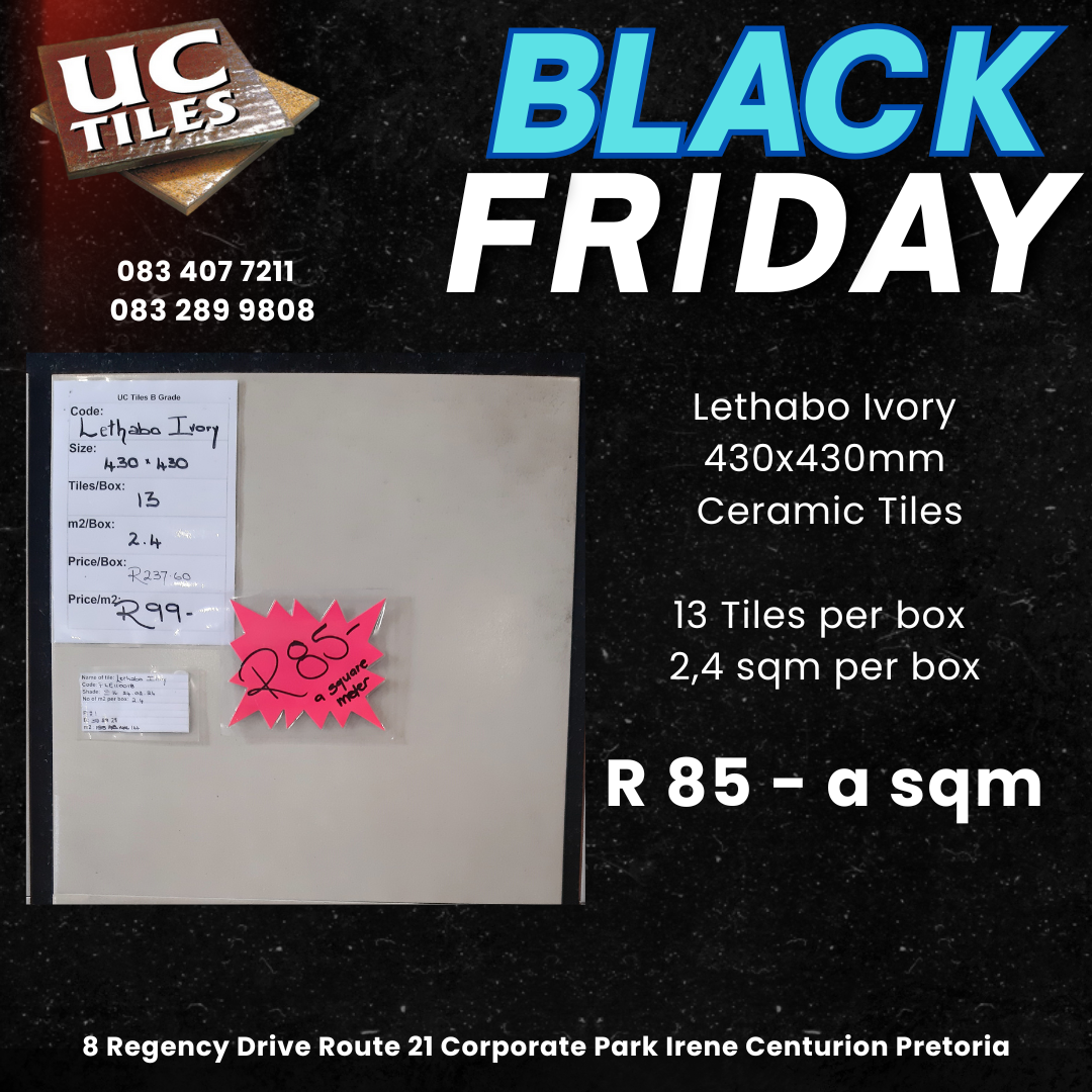 Tiles on sale for Black Friday Lethabo Ivory